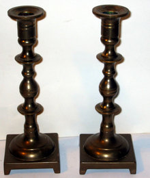 BRASS CANDLESTICK HOLDERS / candleholders