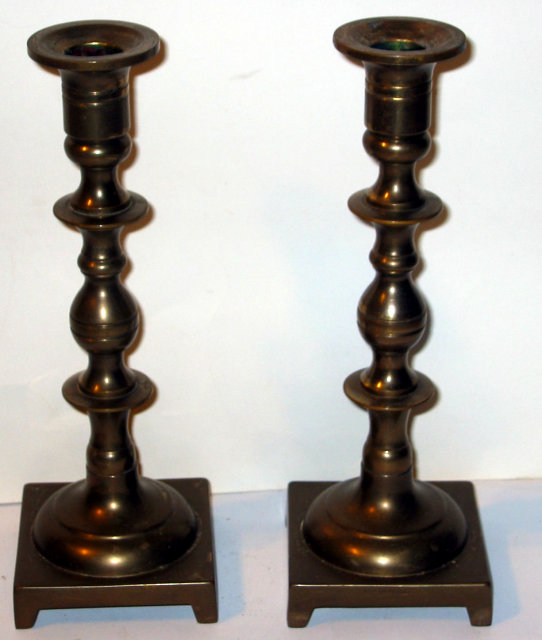 BRASS CANDLESTICK HOLDERS / candleholders