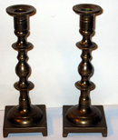 BRASS CANDLESTICK HOLDERS / candleholders