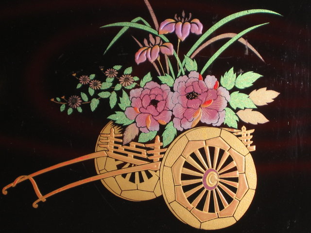 VINTAGE LAQUER JAPAN TRAY