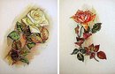 4 VINTAGE NY FLORAL LITHOGRPAHS PRINTS