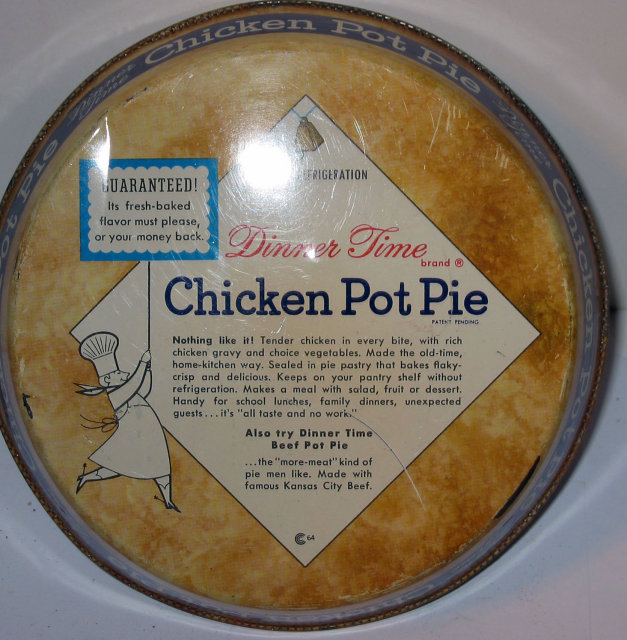 Chicken Pot Pie Tin 1950s