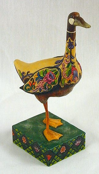 JIM SHORE COUNTRY GOOSE STATUE * ENESCO