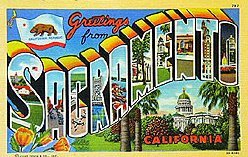 California Big Letter Postcards