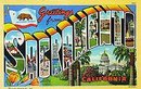 California Big Letter Postcards