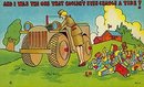 W.A.C. Linen Comical Military Postcards