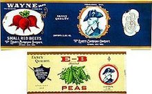 33 Vintage Vegetable Fruit Can Labels