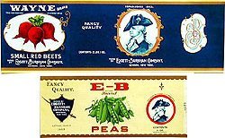 33 Vintage Vegetable Fruit Can Labels