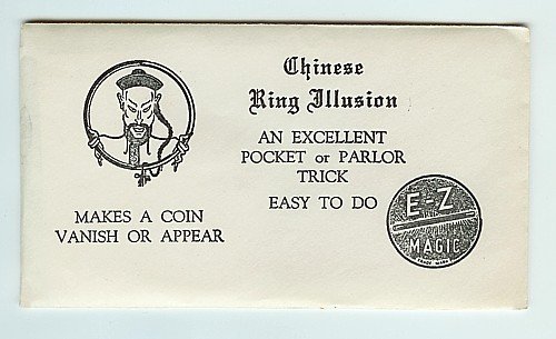 VINTAGE CHINESE RING ILLUSION MAGIC COIN TOY