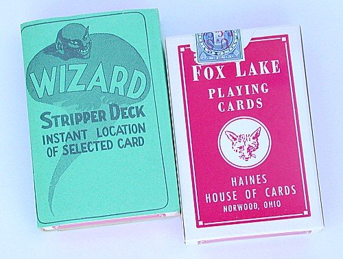 VINTAGE HAINES WIZARD MAGIC CARD DECK 1950S