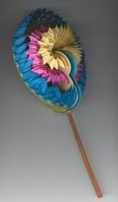 JAPAN FLOWER TOY * OLD VINTAGE WOOD HANDLE TOYS