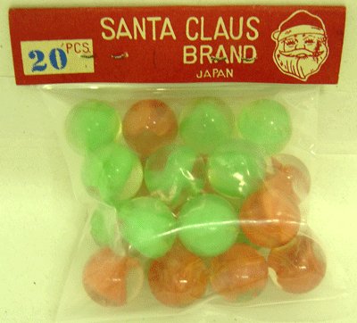 VINTAGE SANTA CLAUS MARBLES TOY