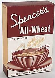 Spencer's Cereal Box - Art Deco 1930s