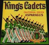 King's Cadet Asparagus Crate Label