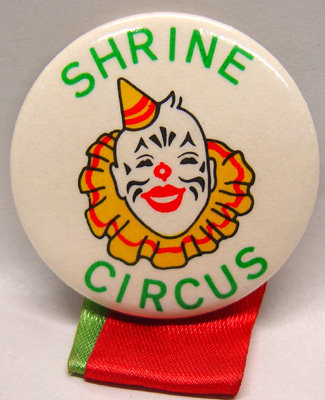 Shrine Circus Pinback Pins