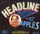 Headline Apple Crate Label
