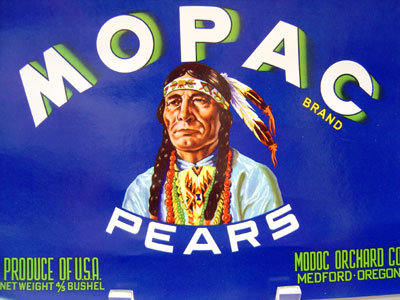 Mopac Indian Crate Citrus Label