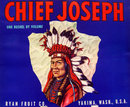 Chief Joseph Apple Crate Label