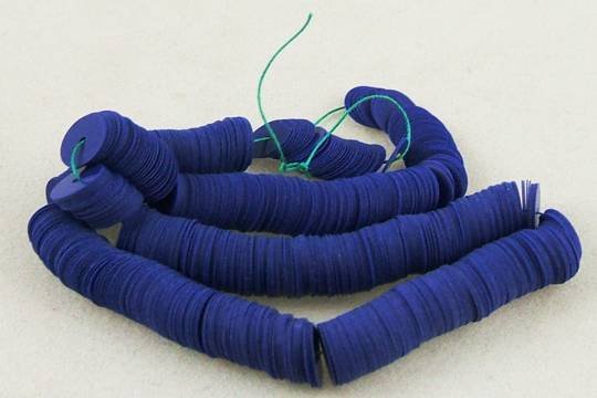 VINTAGE FRENCH BLUE SEQUIN STRAND