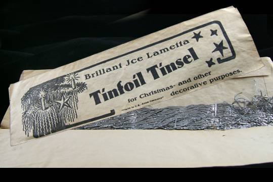 VINTAGE SILVER GERMAN ICICLES TINSEL xmas