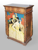 Wood Wine Cabinet - Art Deco