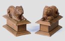 CAST IRON LION STATUES