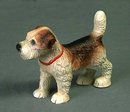 CAST IRON STANDING PUPPY DOG STATUE * GARDEN