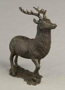 CAST IRON ELK BANK * NEW