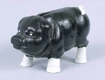 CAST IRON PIG PIGGY BANK