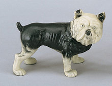 CAST IRON BULL DOG PIGGY BANK