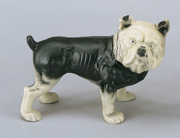 CAST IRON BULL DOG PIGGY BANK