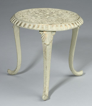 CAST IRON HEART DOLL HOUSE METAL TABLE