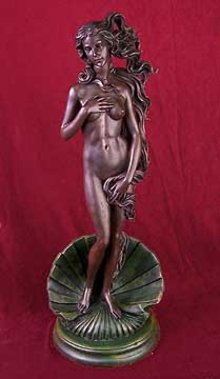 BRONZITE VENUS STATUE ON SHELL