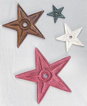 PRIMTIVE BUILDING STARS * 5 CAST IRON STAR