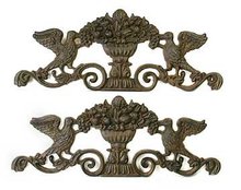 PRIMITIVE WALL DECOR * CAST IRON FENCE PANEL