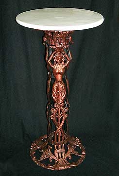 COPPER CAST IRON PLANT STAND