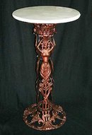 COPPER CAST IRON PLANT STAND