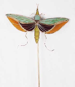 Garden Stake - Dragonfly Glass