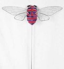 BUMBLE BEE GLASS GARDEN STAKE