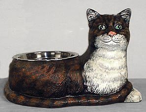 CAST IRON CAT FOOD BOWL
