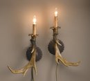ANTLER RESIN WALL SCONCES