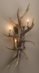 ANTLER RESIN WALL SCONCE LAMP