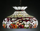 GLASS FLORAL hanging LAMP SHADE