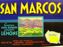 San Marcos Lemon Crate Label