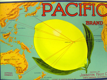Pacific Brand Lemon Crate label