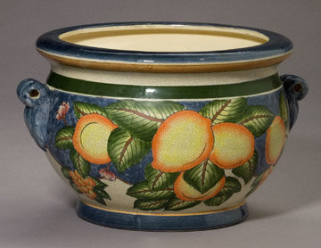 Porcelan Garden Planter Faience-Style