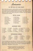 Party Games Booklet