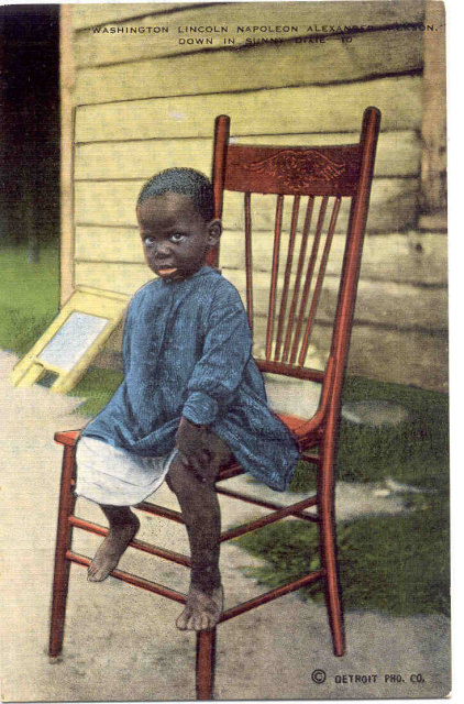 Negro Boy Black Americana Postcard