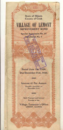 Lemont Village Illinois Bond