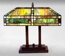 ART DECO GLASS TABLE LAMP / NEW ACCENT LIGHTING